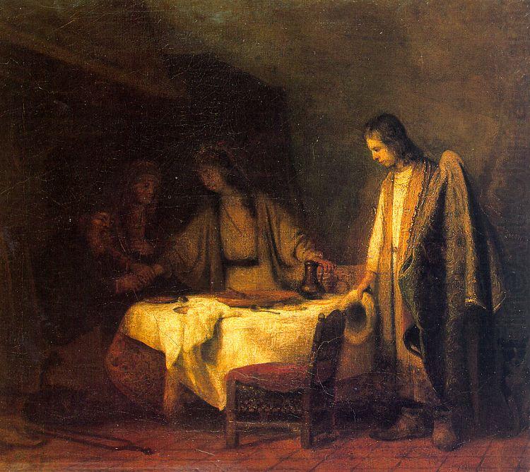 Tobias Farewell to His Parents, Samuel Dircksz van Hoogstraten